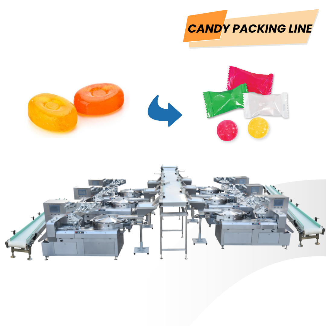  High Speed Automatic Candy Packing Machine Pillow Packaging Machine Flow Wrapping Machine for Gummy/Toffee