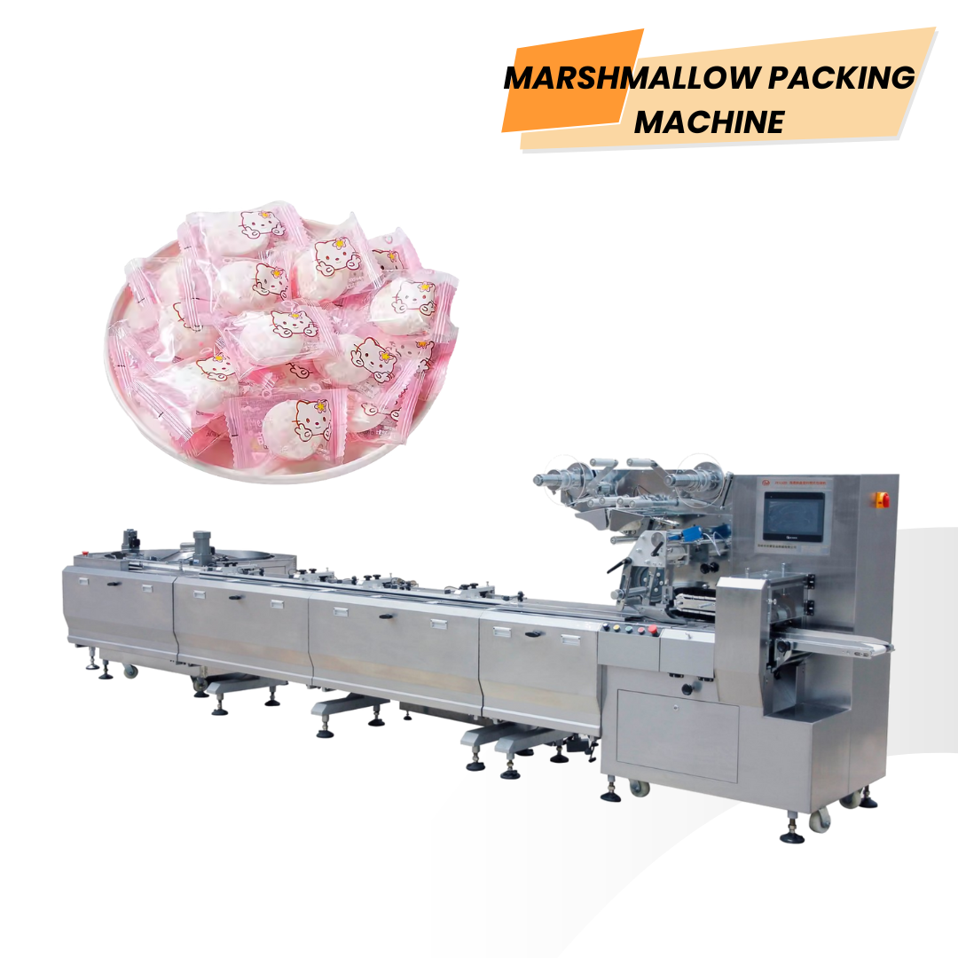 Kissenbeutel-Marschmallow-Verpackungsmaschine, Baumwollzucker-Verpackungsmaschine, automatische horizontale Verpackungsmaschine
