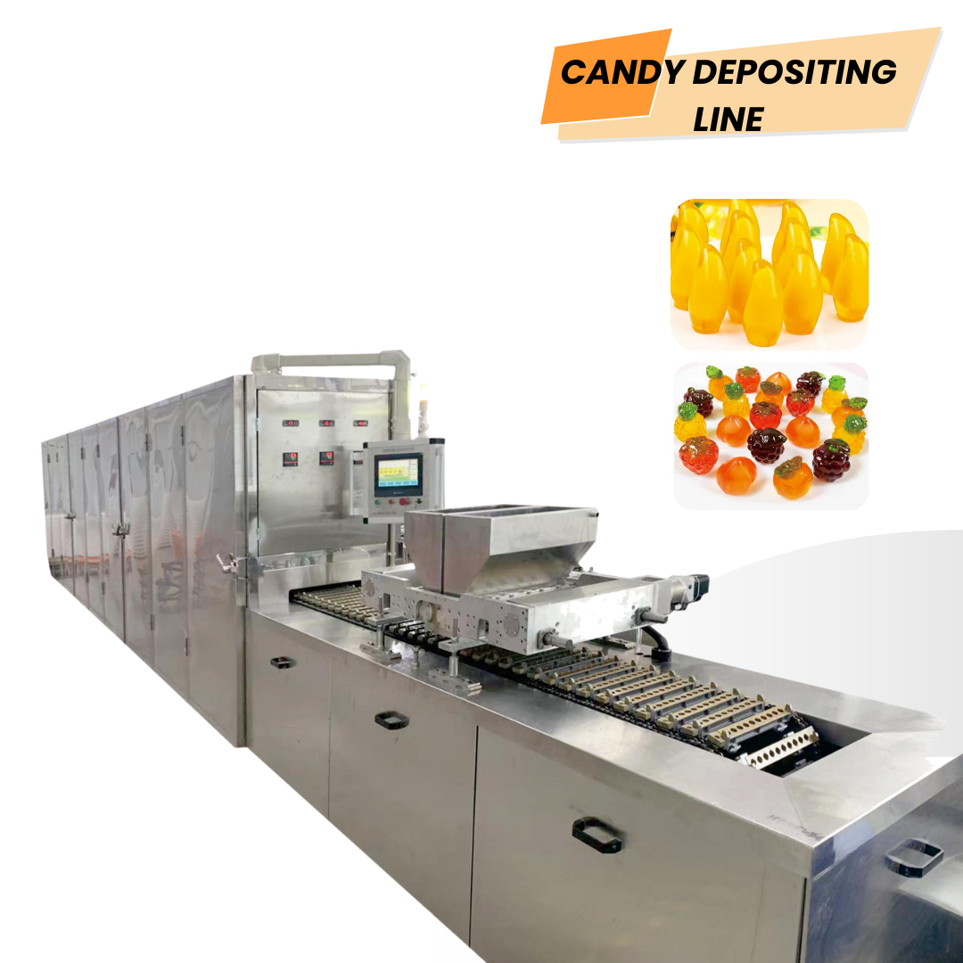 Jelly Candy Making Machine Soft Gummy Bear Candy Depositing Production Line