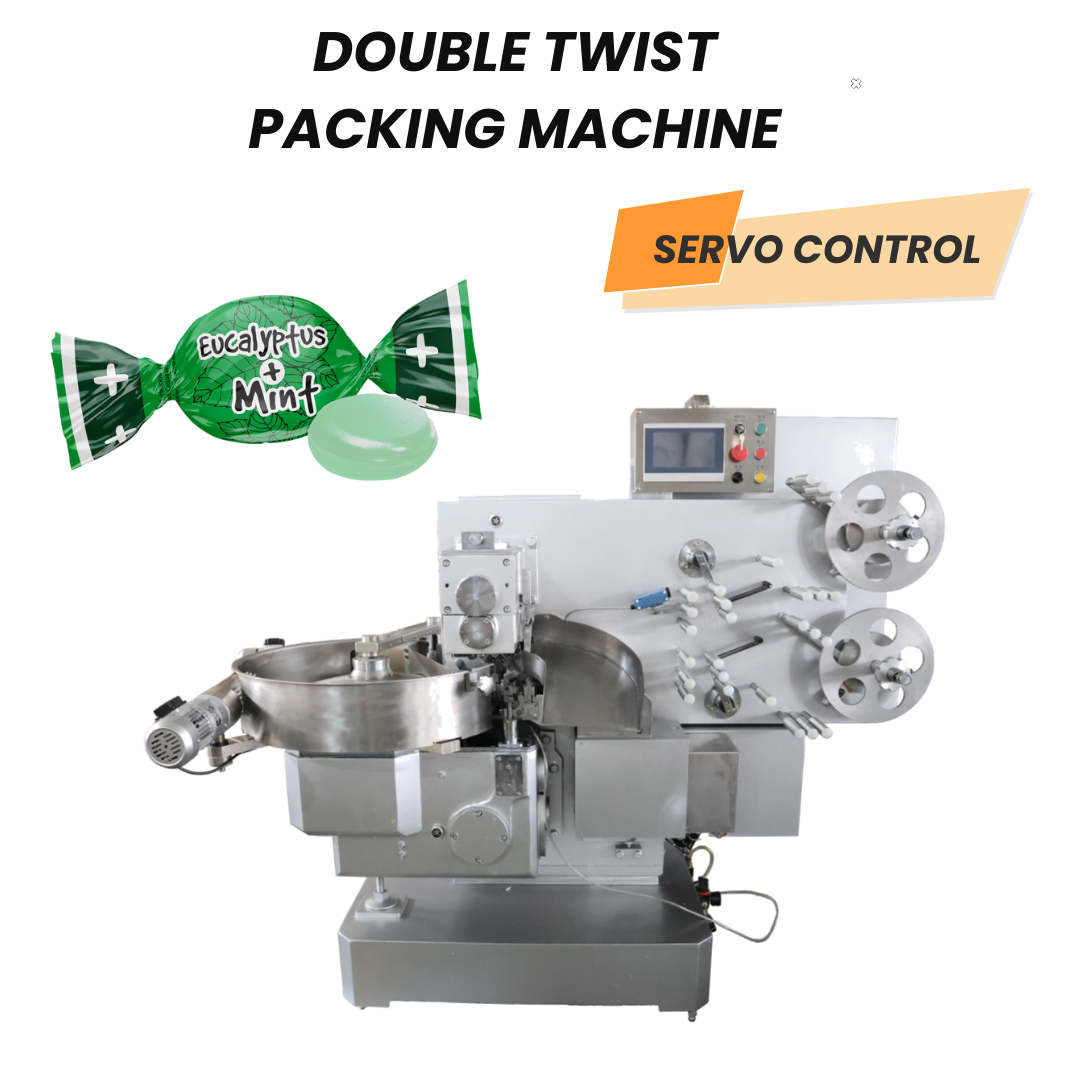 Automatic Double Twist Nougat Candy Packing Machine Chocolate Twist Wrapping Machine