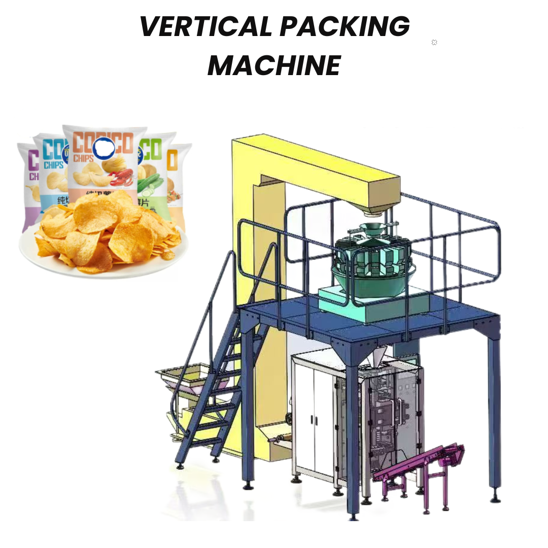 Automatic Filling Vertical Bag with Multihead Weigher Snack Food Packaging Nuts Coffee Beans Packing Machine