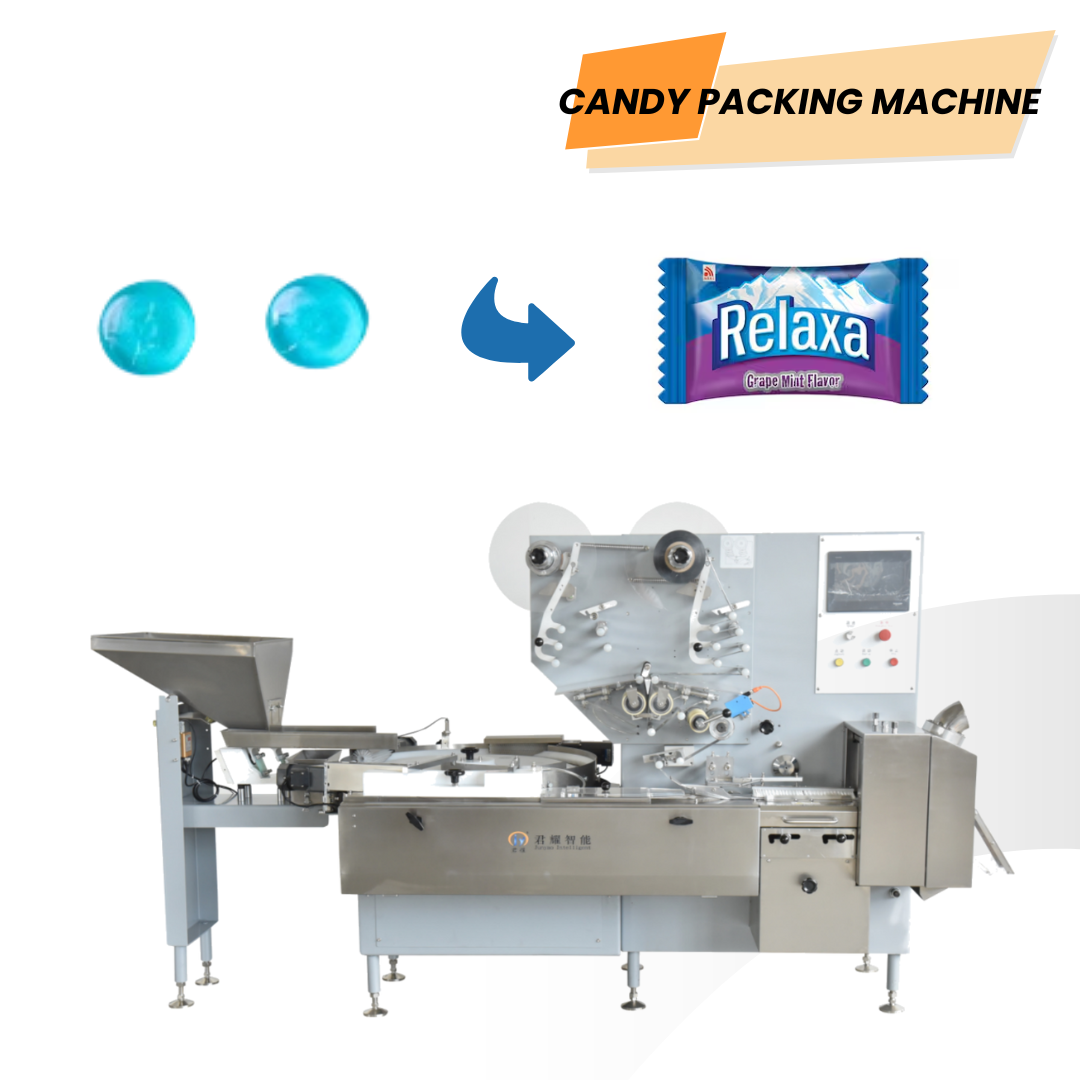 JY-ZB1500 High Speed Automatic Candy Packing Packaging Machine Flow Wrapping Machine Relaxa Indonesia