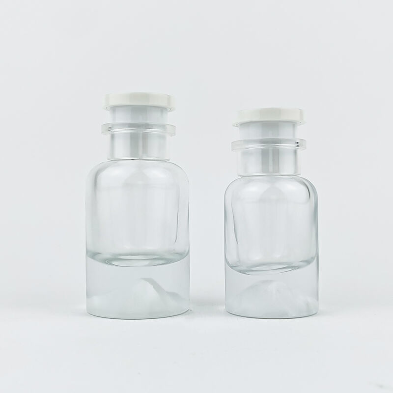 Modischer schwerer Basis Bergstein leere 30ml 50ml 100ml Zylinder Glas Parfümflaschen