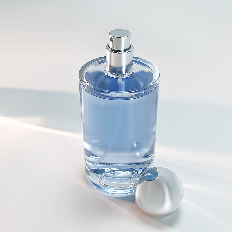 Luxus Schwerbasis Zylinder Glas Parfümflasche HY-S007