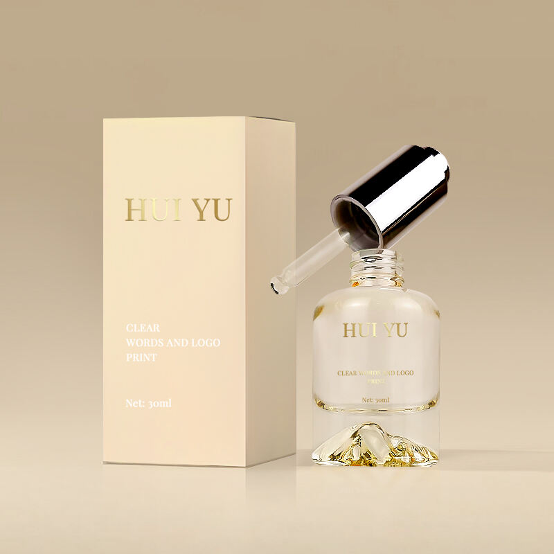 تعبئة وتغليف العناية بالبشرة، جبل 30 مل، زجاجة زيت أساسي مع مضخة قطرات ضاغطة HY-1940