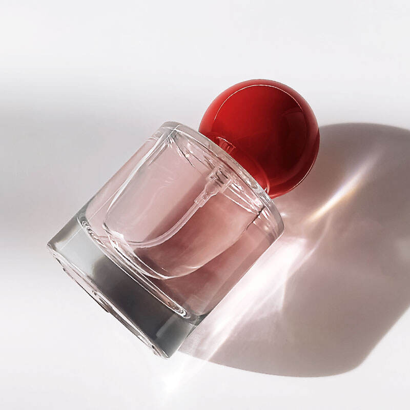 Seidenbedruckte umweltfreundliche klare 30ml dickbodige Glasparfümsprühflaschen