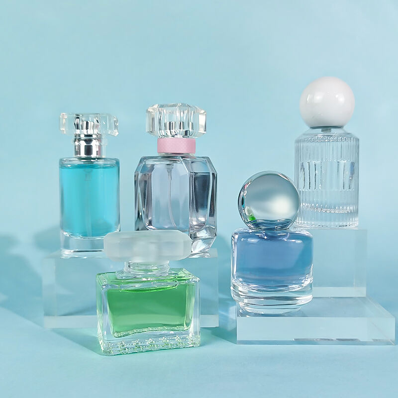 Hochwertige transparente leere fancy Glas-Mini-Parfumflaschen 20 ml
