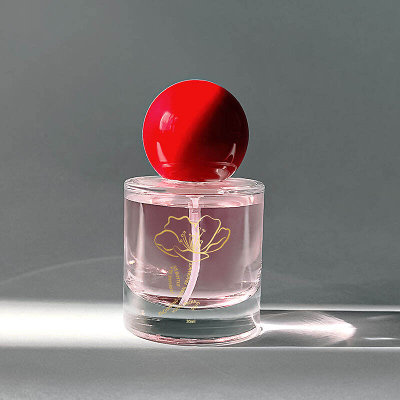 Seidenbedruckte umweltfreundliche klare 30ml dickbodige Glasparfümsprühflaschen