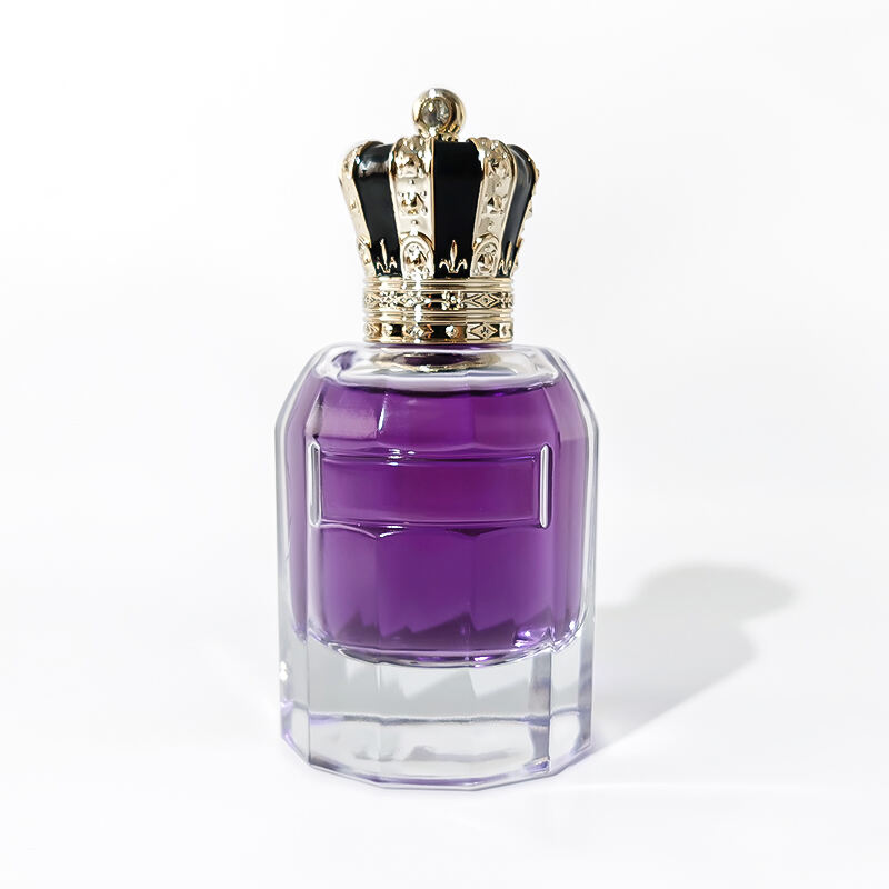 Luxus einzigartiges schönes Design Dicker Boden Klarglas Sprühparfümflakon 100 ml HY-S012