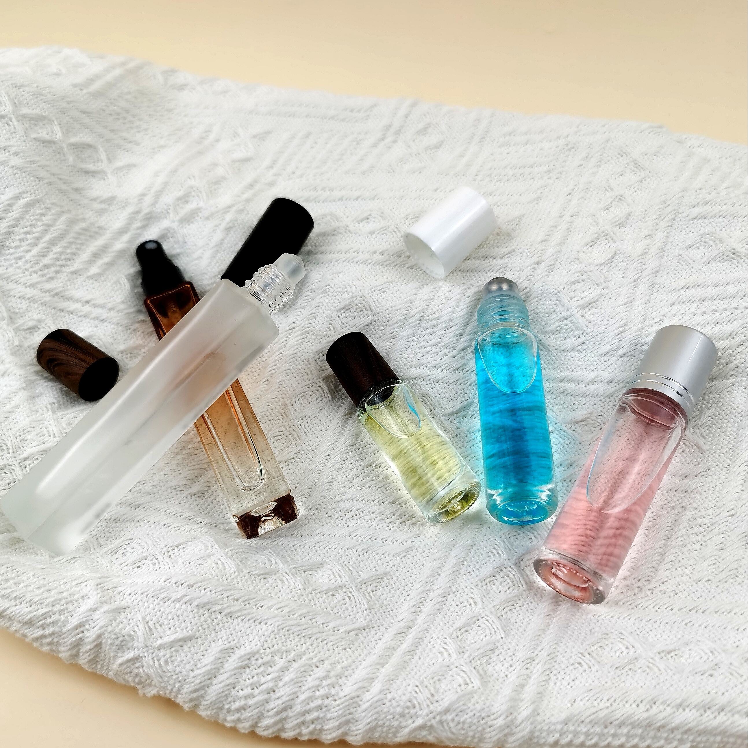 5ml Maßanfertigung Kleine Auffüllbare Runde Leere Roll-on Parfümölflasche