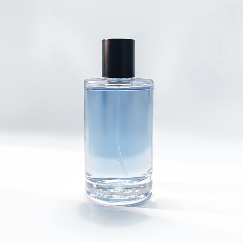 Luxus Schwerbasis Zylinder Glas Parfümflasche HY-S007