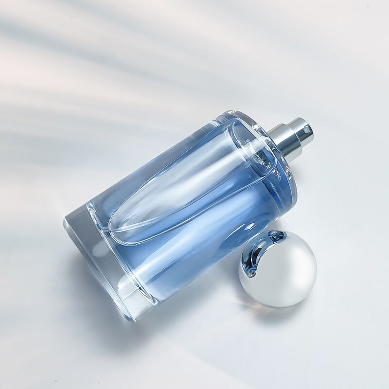 Luxus Schwerbasis Zylinder Glas Parfümflasche HY-S007
