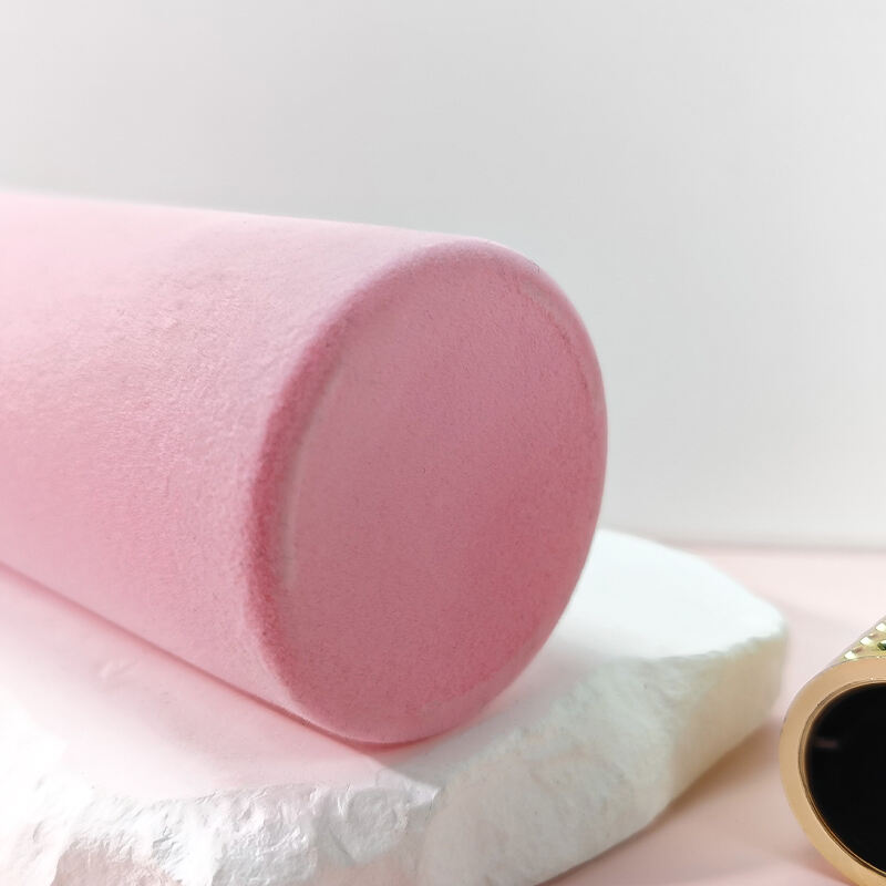 Neuankunft Rosa Flockdruck Luxusparfümflakon Umweltfreundlich Recyclbar Runder Leerer Glasparfümöl-Sprayflakon 100ml