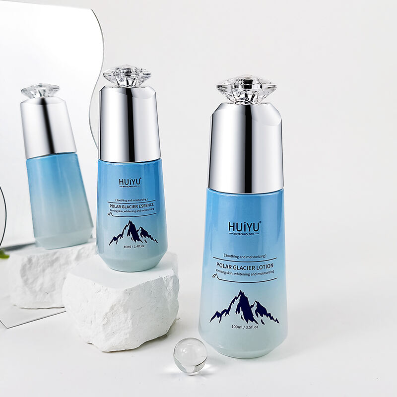 Neues Design 100ml 50ml Kosmetik-Glas-Verpackungsset HY-2451