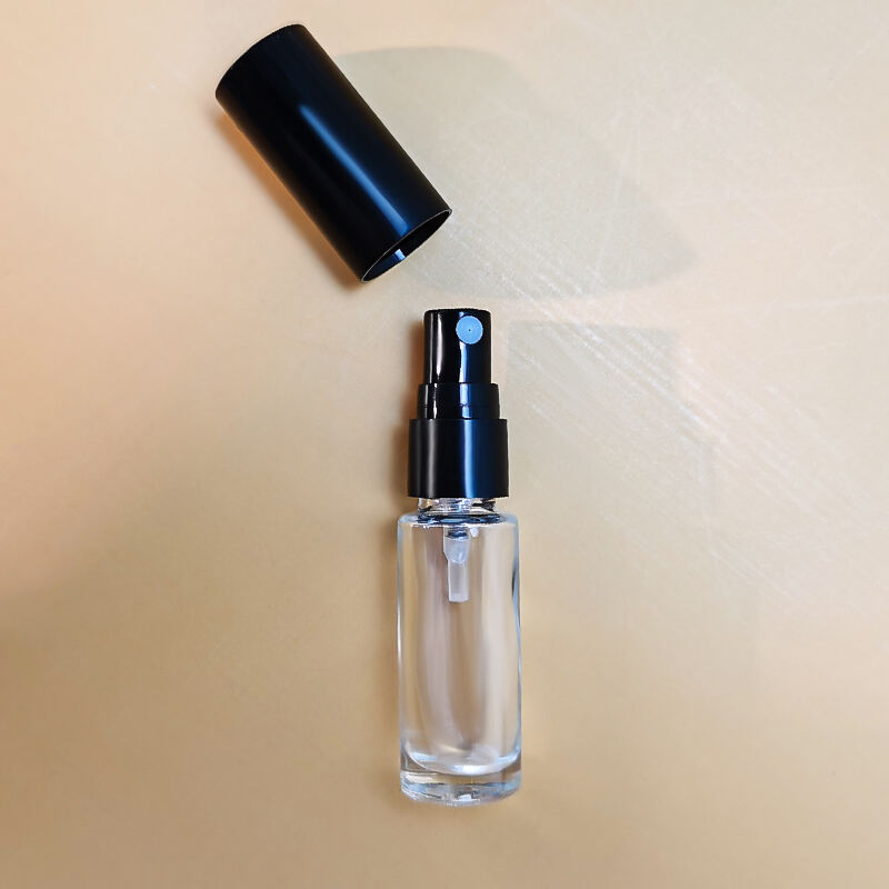 Transparent 2ml 5ml 10ml Taschenmini Glas-Spray-Parfümflasche für Tests HY-S038