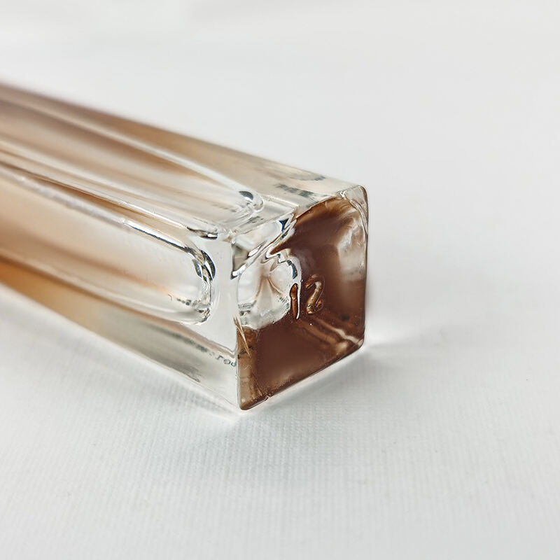 10ml Quadratische Dicke Boden Parfüm-Essentialöl-Glas-Rollerball-Flasche HY-1874