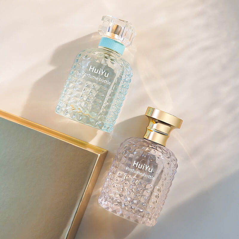 Elegante Flache Kristall Damenparfümflasche HY-S018