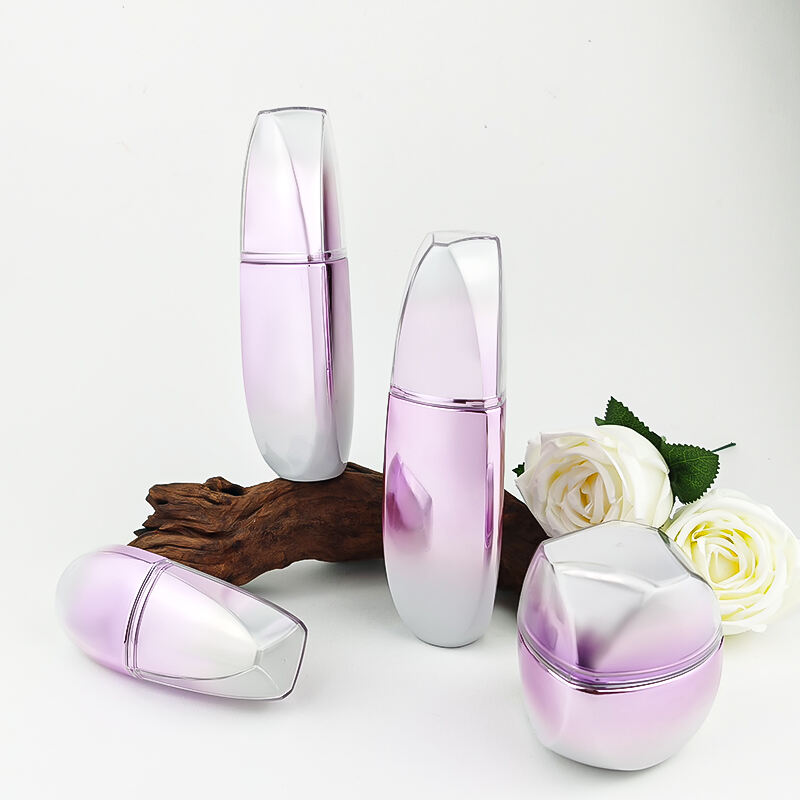 Rosa unregelmäßige leere Flasche für Gesichtslotion und -creme HY-2450