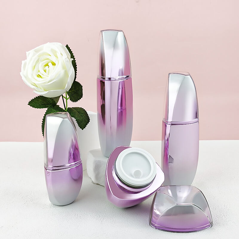 Neuankunft Luxuskosmetik Hautpflege Glascremebehälter Rosa 50g Cremeglas mit Deckel und Kappe für Schönheitsprodukte