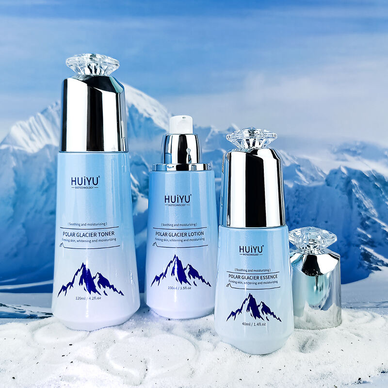 Neues Design 100ml 50ml Kosmetik-Glas-Verpackungsset HY-2451