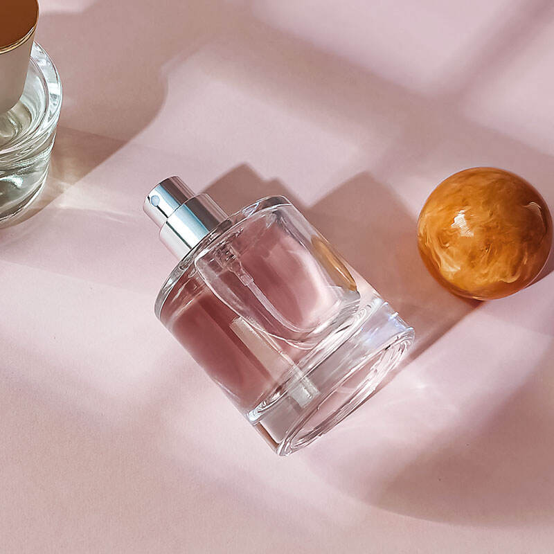 Seidenbedruckte umweltfreundliche klare 30ml dickbodige Glasparfümsprühflaschen