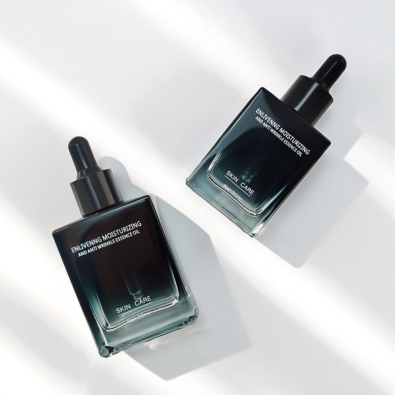 Gradient Quadratisch 30ml 50ml 100ml Glas-Tropfenflasche für Haaröl und Serum HY-1902