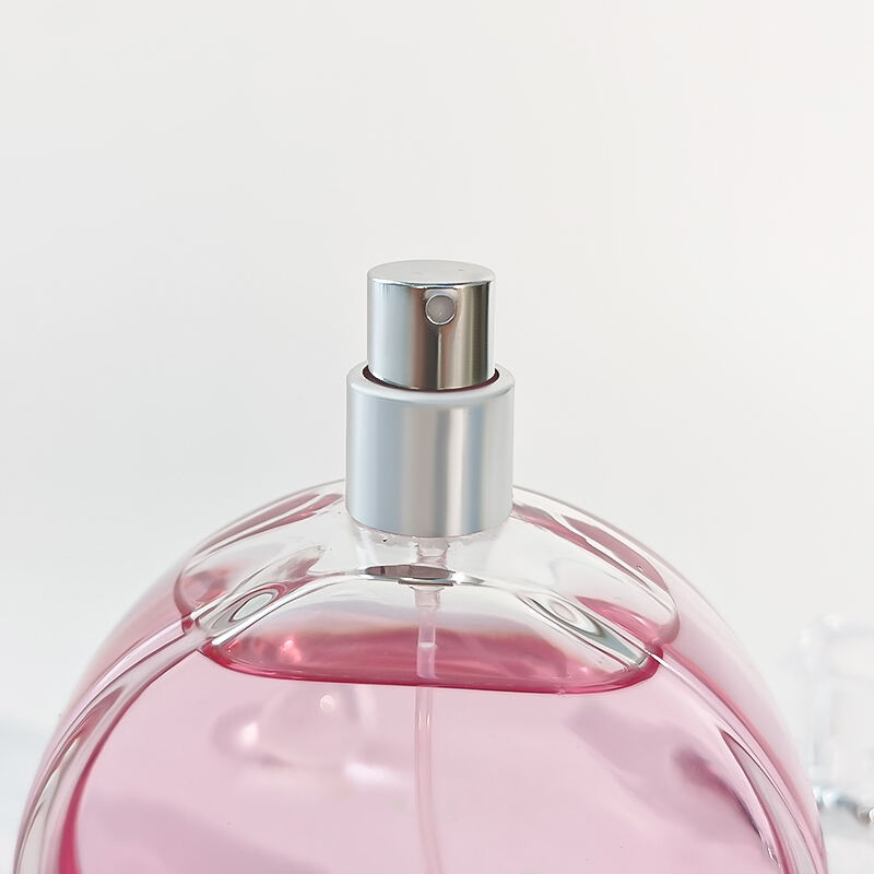 100ml Runde Klare Glas Parfumflasche Mit Silbernen Verschluss HY-S005