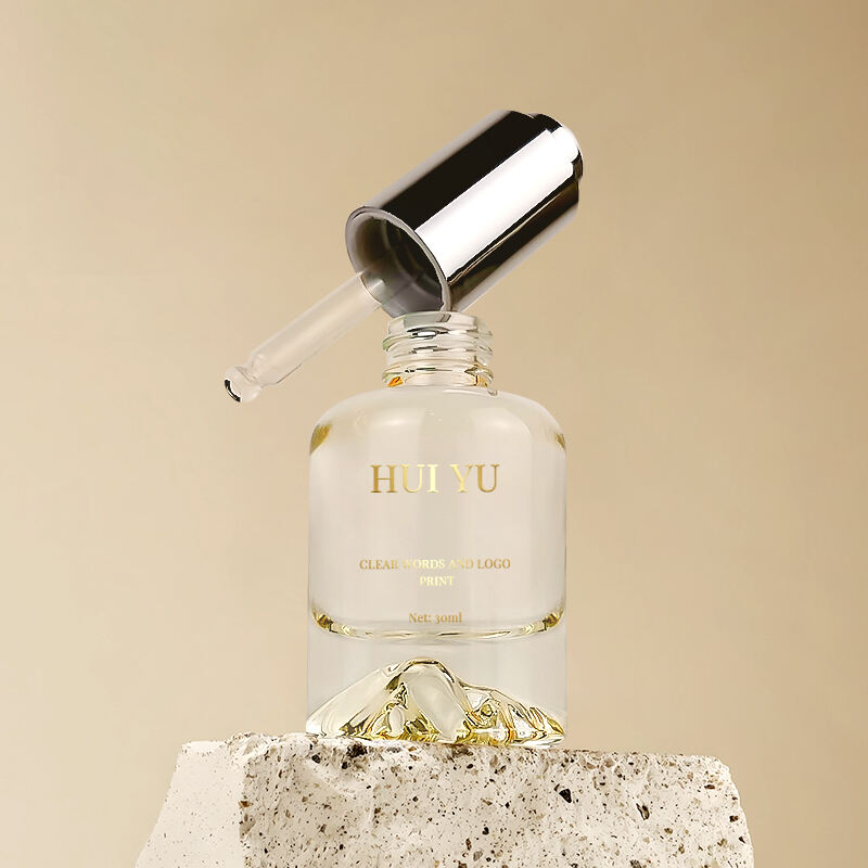 تعبئة وتغليف العناية بالبشرة، جبل 30 مل، زجاجة زيت أساسي مع مضخة قطرات ضاغطة HY-1940