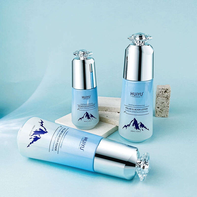 Neues Design 100ml 50ml Kosmetik-Glas-Verpackungsset HY-2451