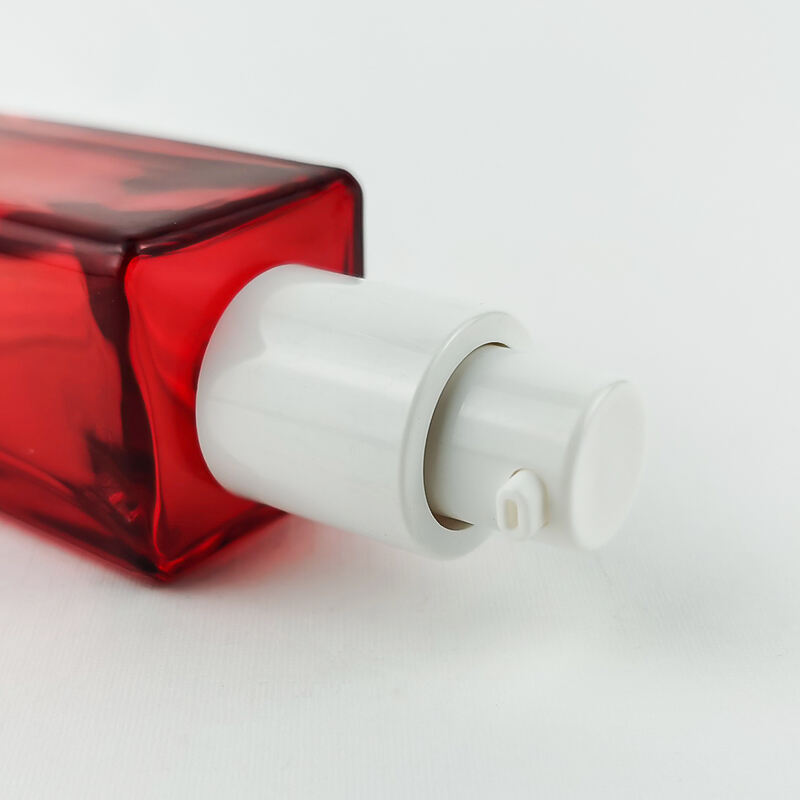 Eco Friendly Red Yellow Gradient Beauty Care Glass Packaging HY-2452