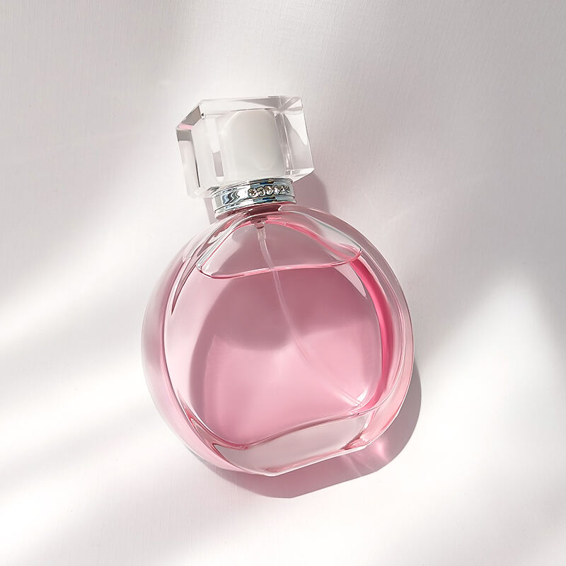 100ml Runde Klare Glas Parfumflasche Mit Silbernen Verschluss HY-S005