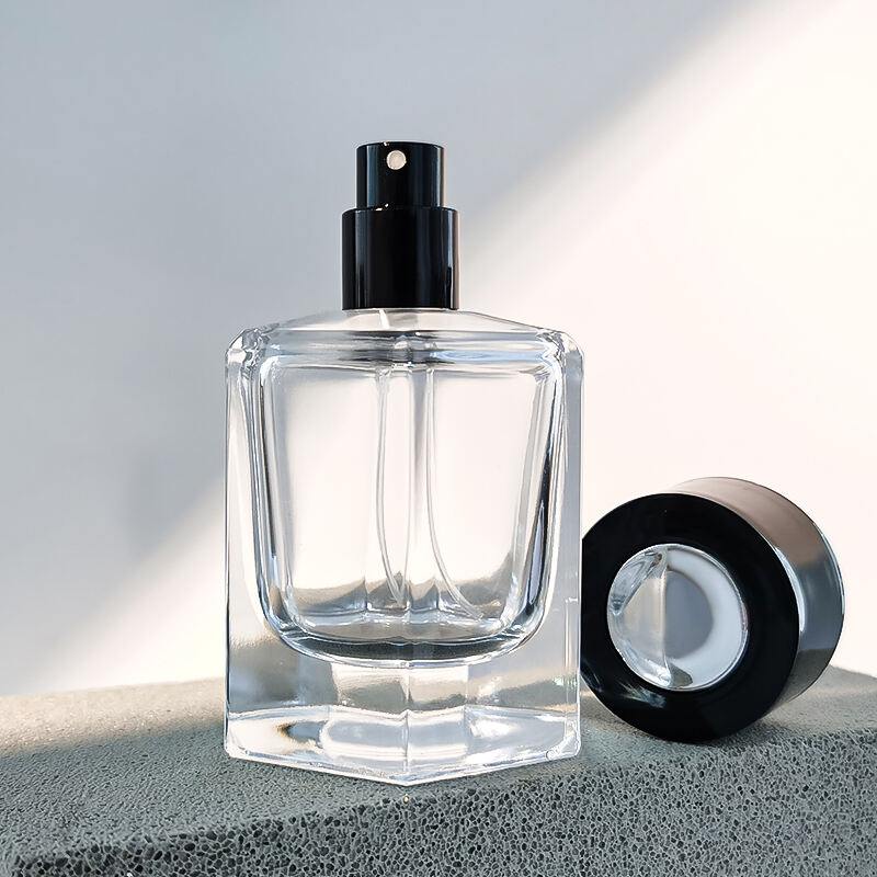 40ml Maßgeschneidert Einzigartig Leer Klarsicht Parfümglasflakon mit Sprühpumpe