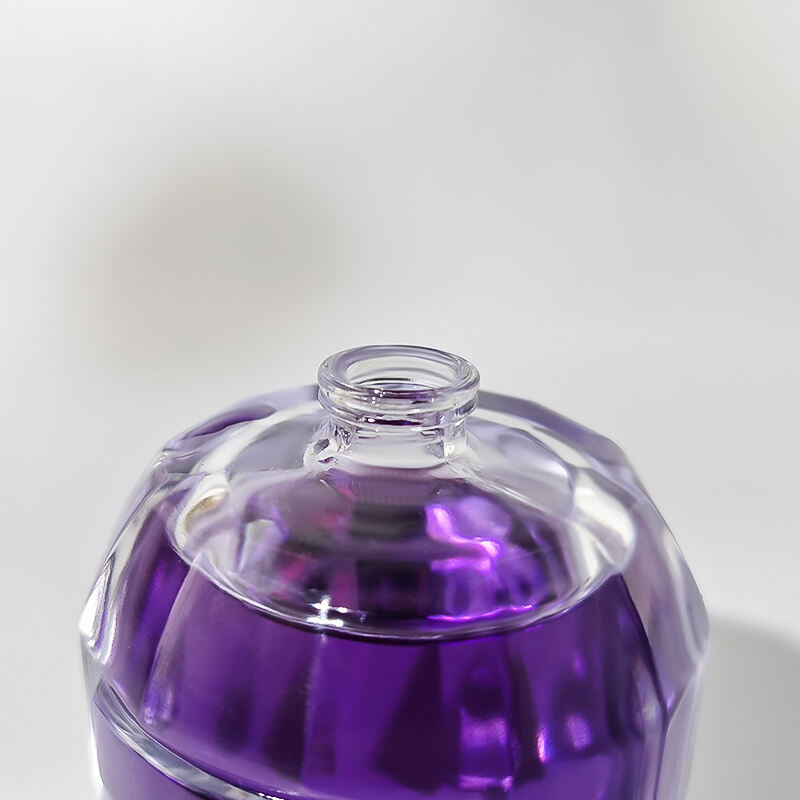 Luxus einzigartiges schönes Design Dicker Boden Klarglas Sprühparfümflakon 100 ml HY-S012