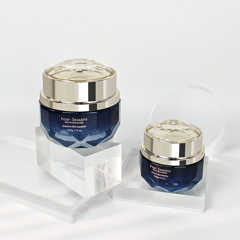 高級感あふれる30ml 50ml用フェイス・アイクリームガラス容器 特別なコスメティックジャー(蓋とアルミキャップ付き)