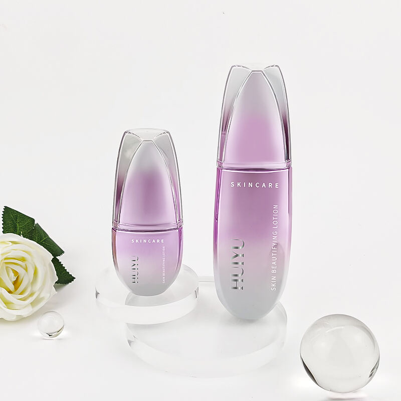 Rosa unregelmäßige leere Flasche für Gesichtslotion und -creme HY-2450