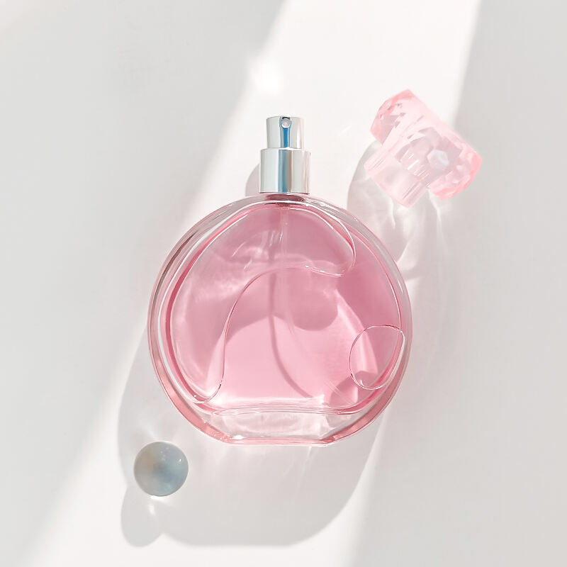 100ml Runde Klare Glas Parfumflasche Mit Silbernen Verschluss HY-S005