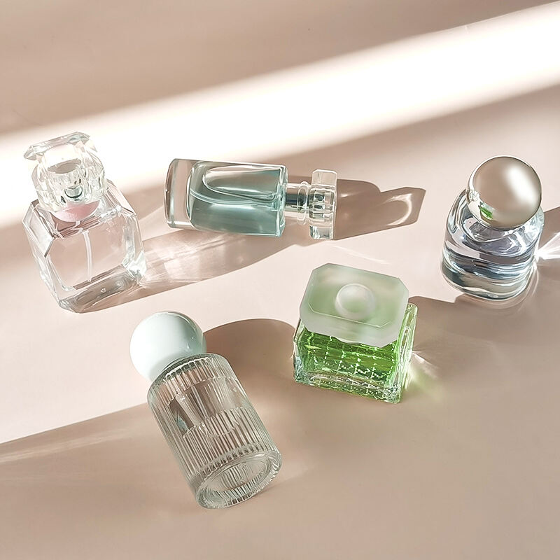 Hochwertige transparente leere fancy Glas-Mini-Parfumflaschen 20 ml