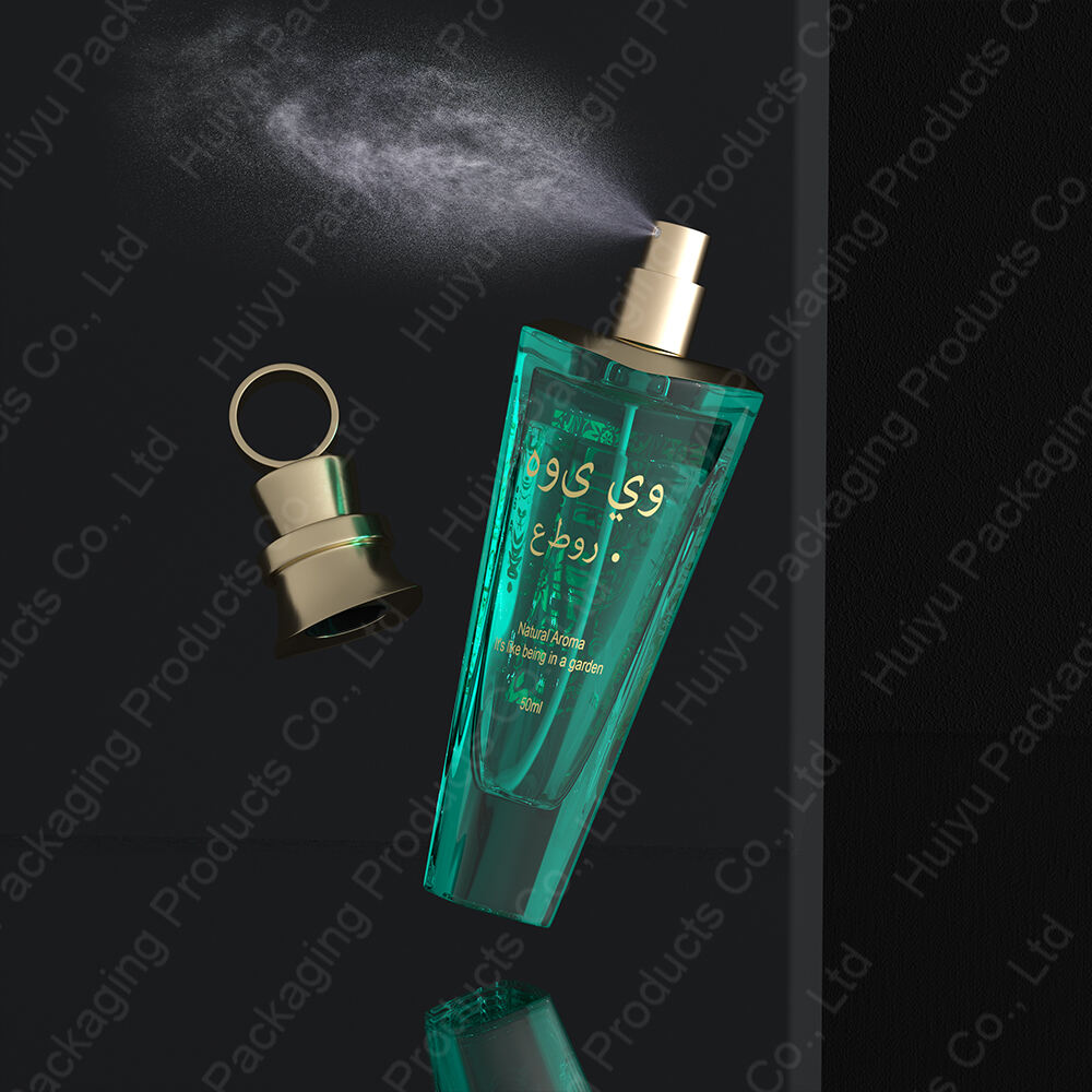 Neues Design ODM einzigartige Luxusleere Schraube 100ml Glasparfümflasche mit Sprühpumpe
