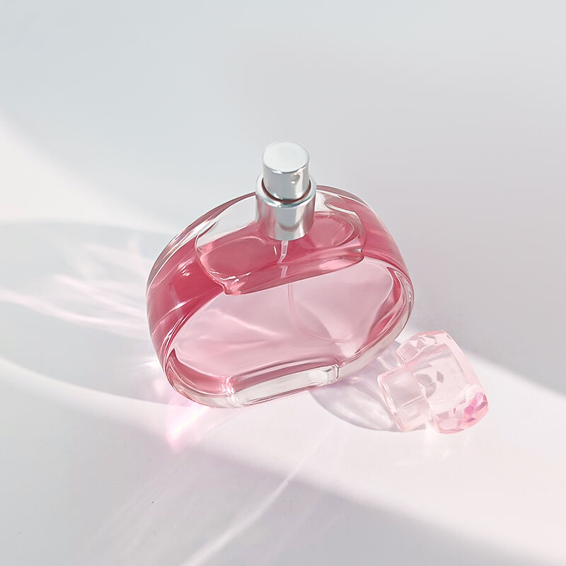100ml Runde Klare Glas Parfumflasche Mit Silbernen Verschluss HY-S005