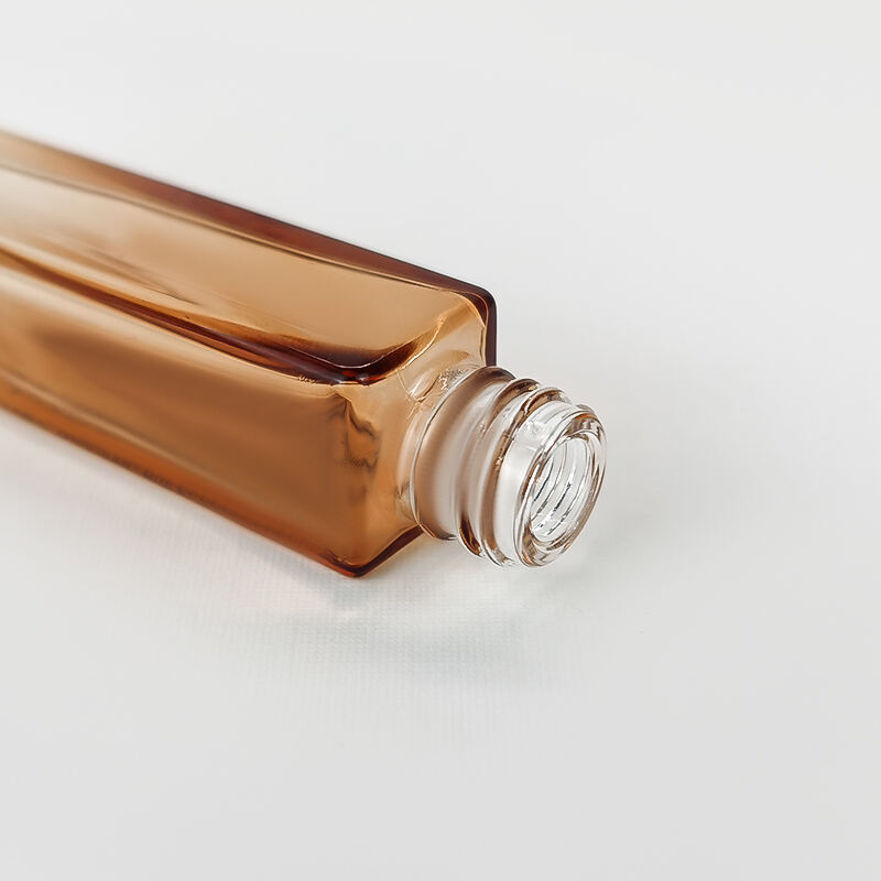 10ml Quadratische Dicke Boden Parfüm-Essentialöl-Glas-Rollerball-Flasche HY-1874