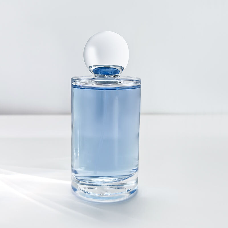Luxus Schwerbasis Zylinder Glas Parfümflasche HY-S007