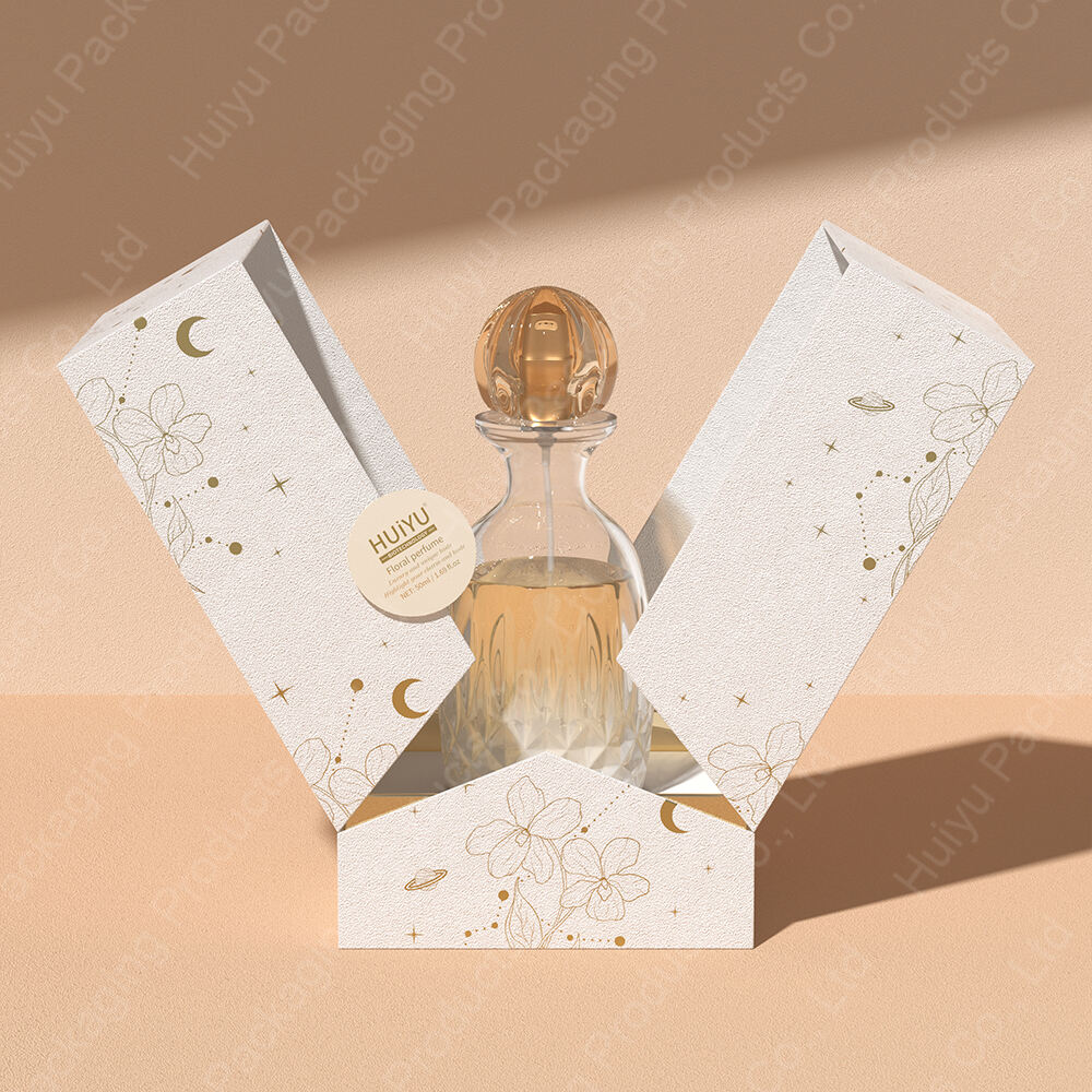 Individuell gestaltete Parfümverpackung leere Luxusglassprühflasche mit Box