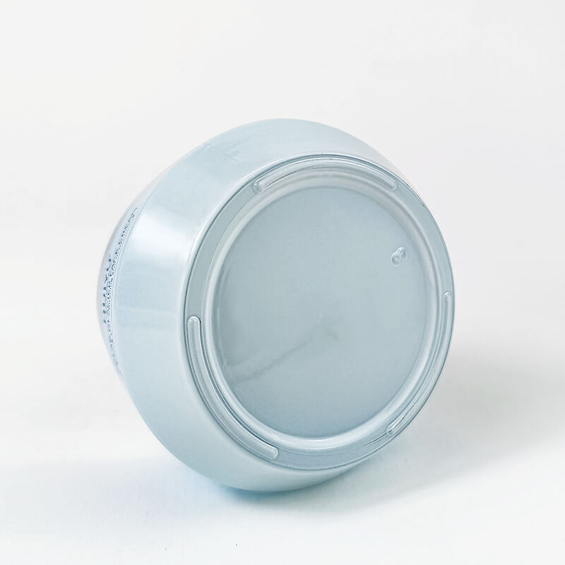 Herstellung Sprühfarbe Blau 50g Leeres Kosmetikglas individueller Gesichtscreme-Container mit Deckel und Lippen