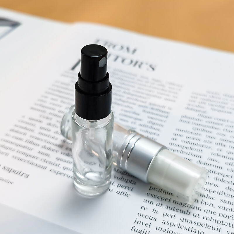 Transparent 2ml 5ml 10ml Taschenmini Glas-Spray-Parfümflasche für Tests HY-S038