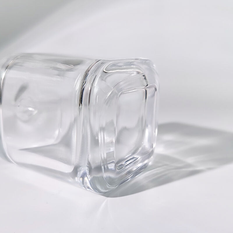 Quadratisch Transparent Luxus 100ml Parfüm-Spray-Flaschen HY-S008