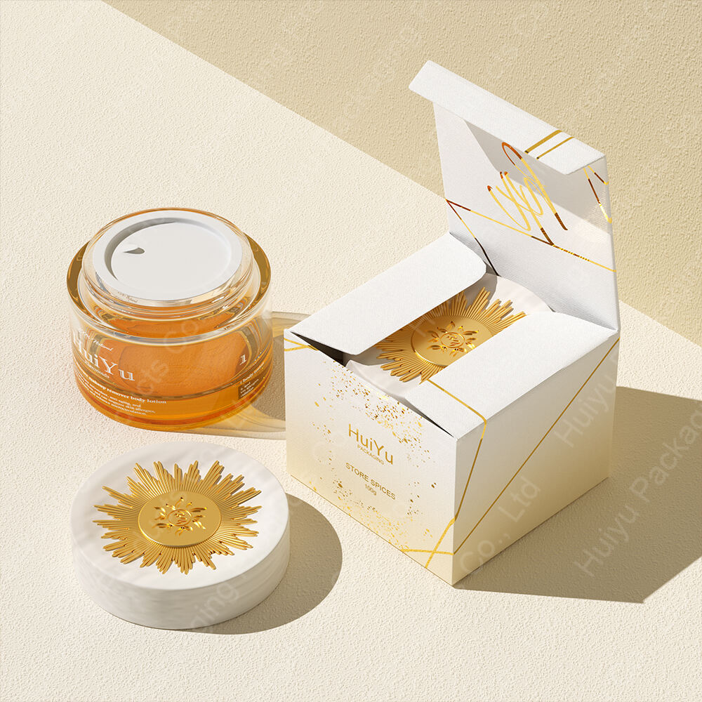 Individuell 100g einzigartiger Farbverlauf-Glasdose für Kosmetik