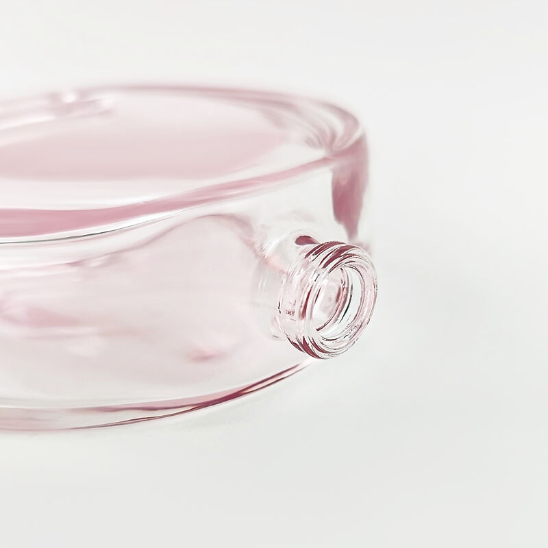 100ml Runde Klare Glas Parfumflasche Mit Silbernen Verschluss HY-S005