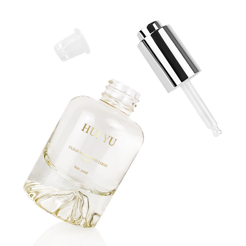 تعبئة وتغليف العناية بالبشرة، جبل 30 مل، زجاجة زيت أساسي مع مضخة قطرات ضاغطة HY-1940