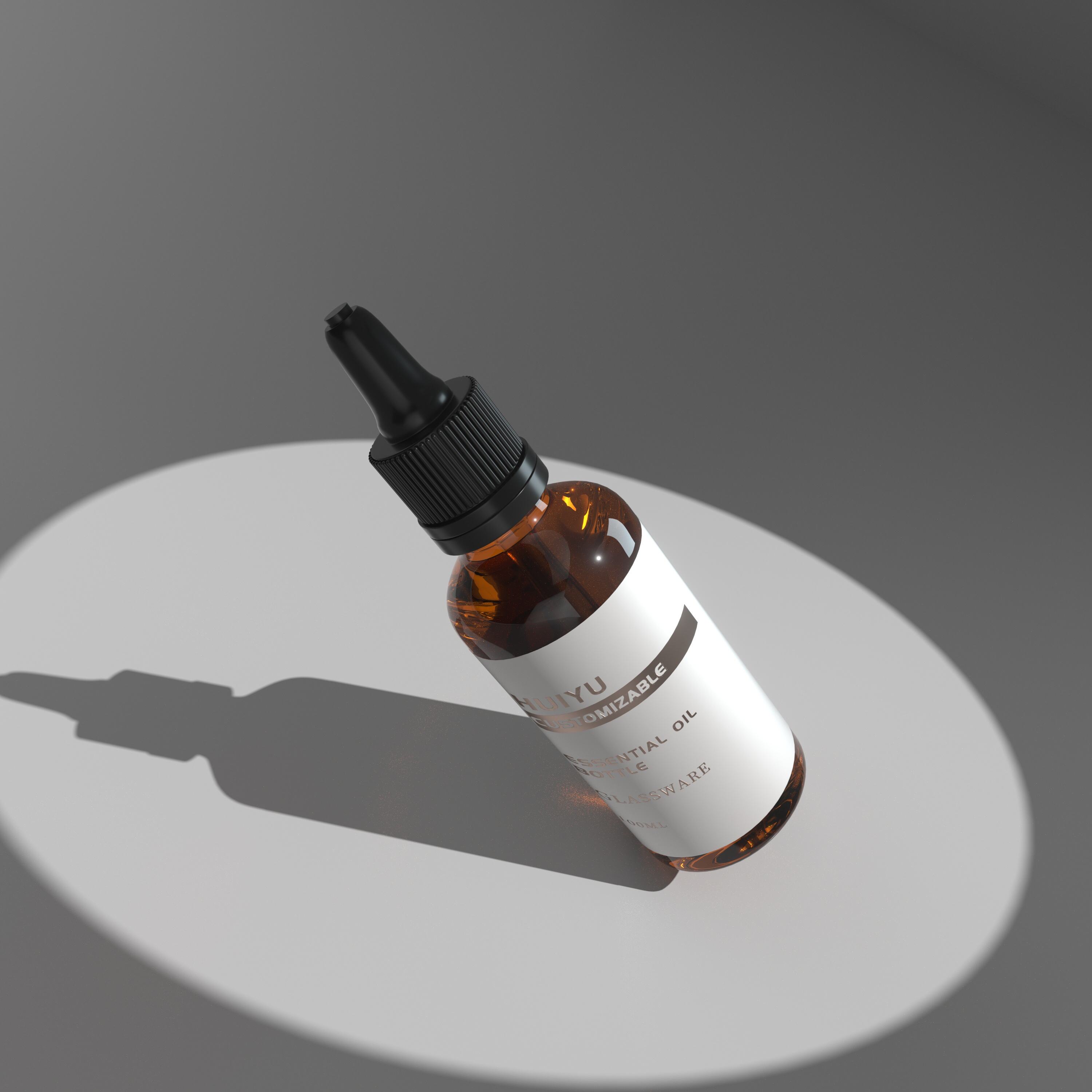 Braun gefärbte Glas-Serumflasche mit Tropfer