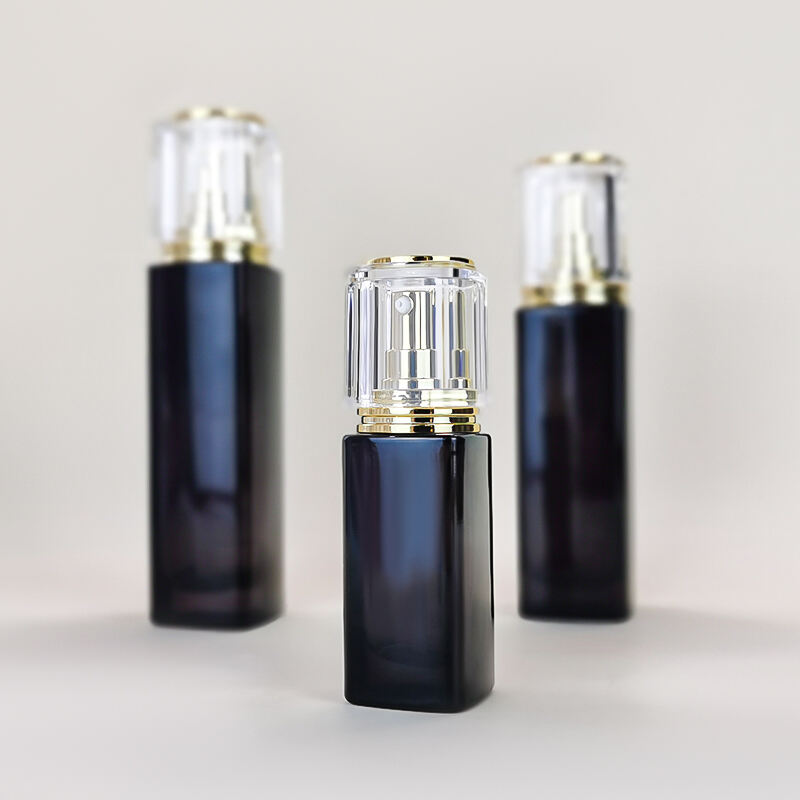 Großhandel umweltfreundlich aufgefülltes bernsteinfarbenes Kosmetikglasfläschchen Set HY-2461